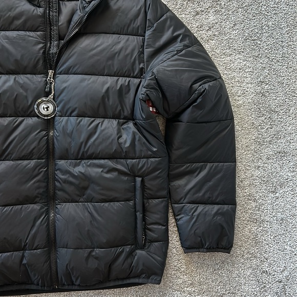 Men’s Swiss Tech Black Puffer Jacket - Picture 3 of 7